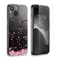 kwmobile Case Compatible with Apple iPhone 15 Phone Cover with Glass Screen Protector