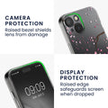 kwmobile Case Compatible with Apple iPhone 15 Phone Cover with Glass Screen Protector
