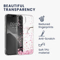 kwmobile Case Compatible with Apple iPhone 15 Phone Cover with Glass Screen Protector