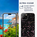 kwmobile Case Compatible with Apple iPhone 15 Phone Cover with Glass Screen Protector