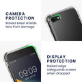 kwmobile Phone Case Compatible with Apple iPhone SE (2022 / 2020) / iPhone 8 / 7 Cover - Protective Case with Edge Protection and Detachable Lanyard incl. 2 Patches