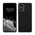 kwmobile Hülle kompatibel mit Motorola Moto G85 5G Hülle - Silikon Handy Case - Handyhülle weiche Oberfläche - kabelloses Laden - Schwarz Schwarz  