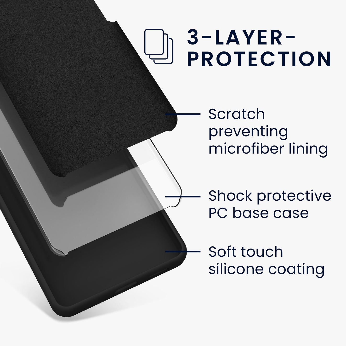 kwmobile Phone Case for Motorola Moto G85 5G - Silicone Case - Wireless Charging - Protective Cover