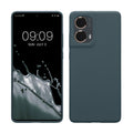 kwmobile Hülle kompatibel mit Motorola Moto G85 5G Hülle - Silikon Handy Case - Handyhülle weiche Oberfläche - kabelloses Laden - Dunkler Schiefer Dunkler Schiefer  