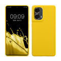 kwmobile Hülle kompatibel mit Motorola Moto G85 5G Hülle - Silikon Handy Case - Handyhülle weiche Oberfläche - kabelloses Laden - Strahlend Gelb Strahlend Gelb  