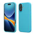 kwmobile Handyhülle für iPhone 16 Hülle, für iPhone 16 Case - Hülle Silikon - kabelloses Laden - Cool Glacier Cool Glacier  