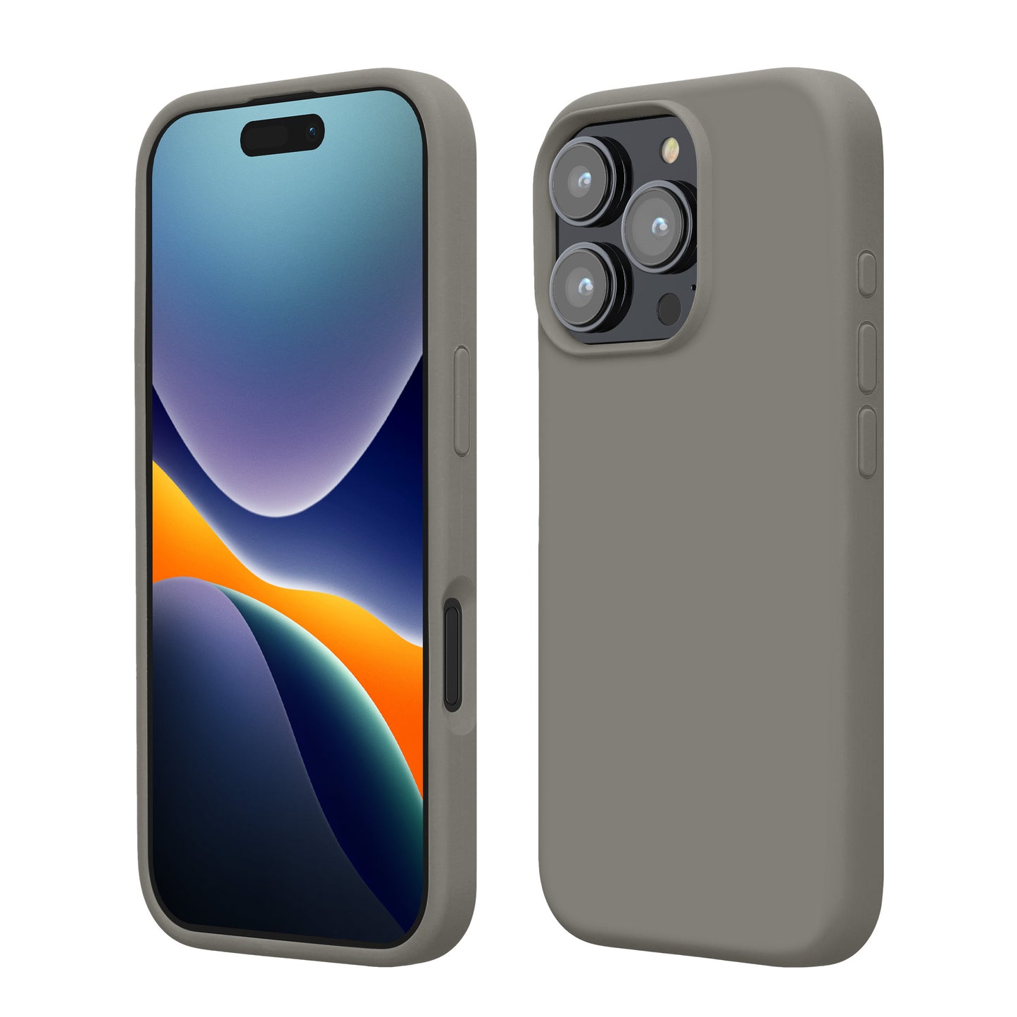 kwmobile Handyhülle für iPhone 16 Pro Hülle, für iPhone 16 Pro Case - Hülle Silikon - kabelloses Laden - Stone Dust Stone Dust  