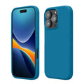 kwmobile Handyhülle für iPhone 16 Pro Hülle, für iPhone 16 Pro Case - Hülle Silikon - kabelloses Laden - Blue Reef Blue Reef  