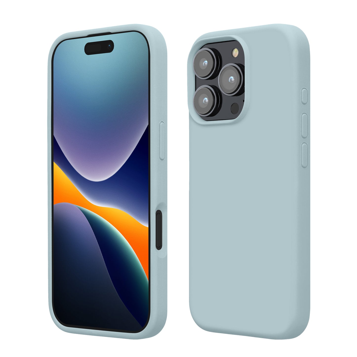 kwmobile Handyhülle für iPhone 16 Pro Max Hülle, für iPhone 16 Pro Max Case - Hülle Silikon - kabelloses Laden - Cool Mint Cool Mint  