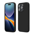 kwmobile Handyhülle für iPhone 16 Pro Max Hülle, für iPhone 16 Pro Max Case - Hülle Silikon - kabelloses Laden - Schwarz matt Schwarz matt  