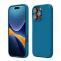 kwmobile Handyhülle für iPhone 16 Pro Max Hülle, für iPhone 16 Pro Max Case - Hülle Silikon - kabelloses Laden - Karibikblau Karibikblau  