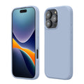 kwmobile Handyhülle für iPhone 16 Pro Max Hülle, für iPhone 16 Pro Max Case - Hülle Silikon - kabelloses Laden - Hellblau matt Hellblau matt  