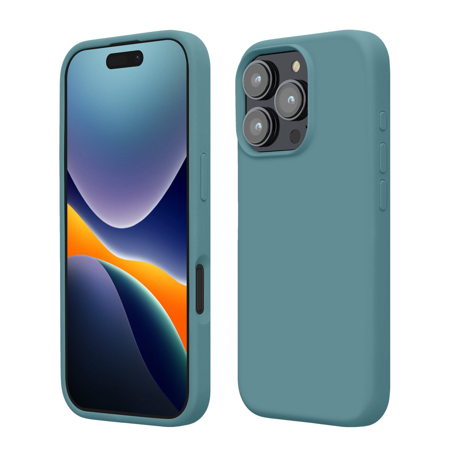 kwmobile Handyhülle für iPhone 16 Pro Max Hülle, für iPhone 16 Pro Max Case - Hülle Silikon - kabelloses Laden - Antique Stone Antique Stone  