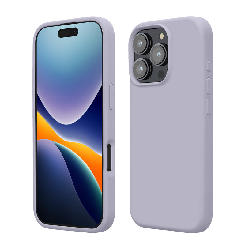 kwmobile Handyhülle für iPhone 16 Pro Max Hülle, für iPhone 16 Pro Max Case - Hülle Silikon - kabelloses Laden - Pastell Lavendel Pastell Lavendel  