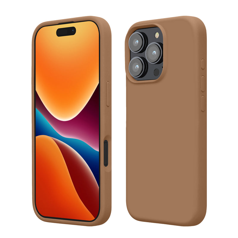 kwmobile Handyhülle für iPhone 16 Pro Max Hülle, für iPhone 16 Pro Max Case - Hülle Silikon - kabelloses Laden - Cappuccino Cappuccino  