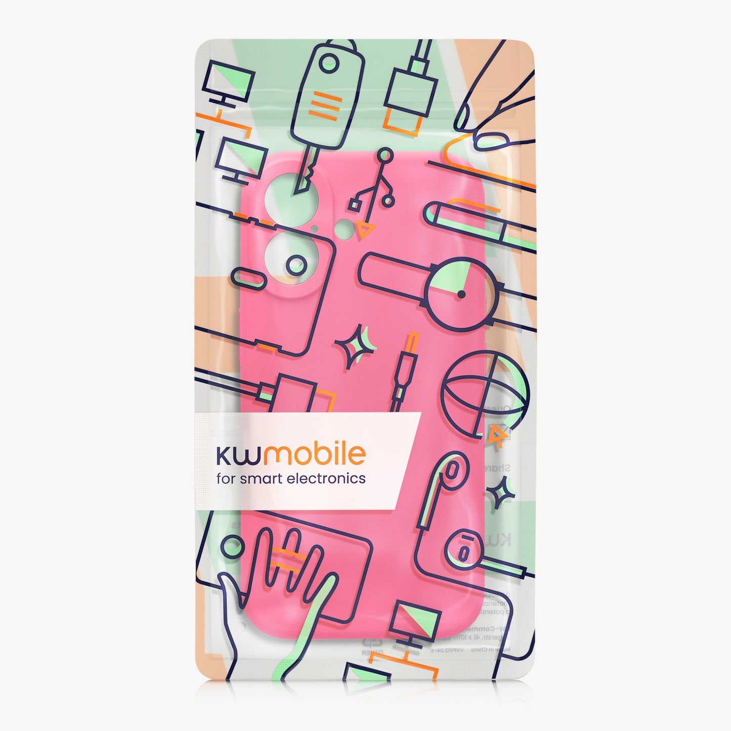 kwmobile Phone Case for Apple iPhone 16 Case - Rubberized Phone Silicone Case for iPhone 16 - Protective Cover