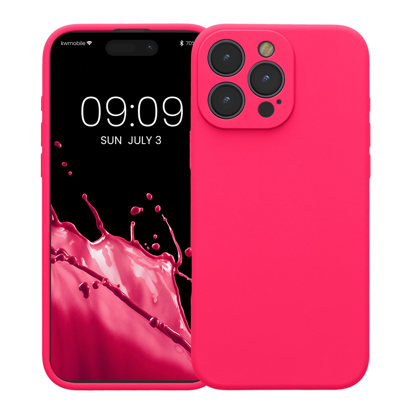kwmobile Case for Apple iPhone 16 Pro Max - Silicone Phone Cover with Soft Finish - Rubberized Protective Case