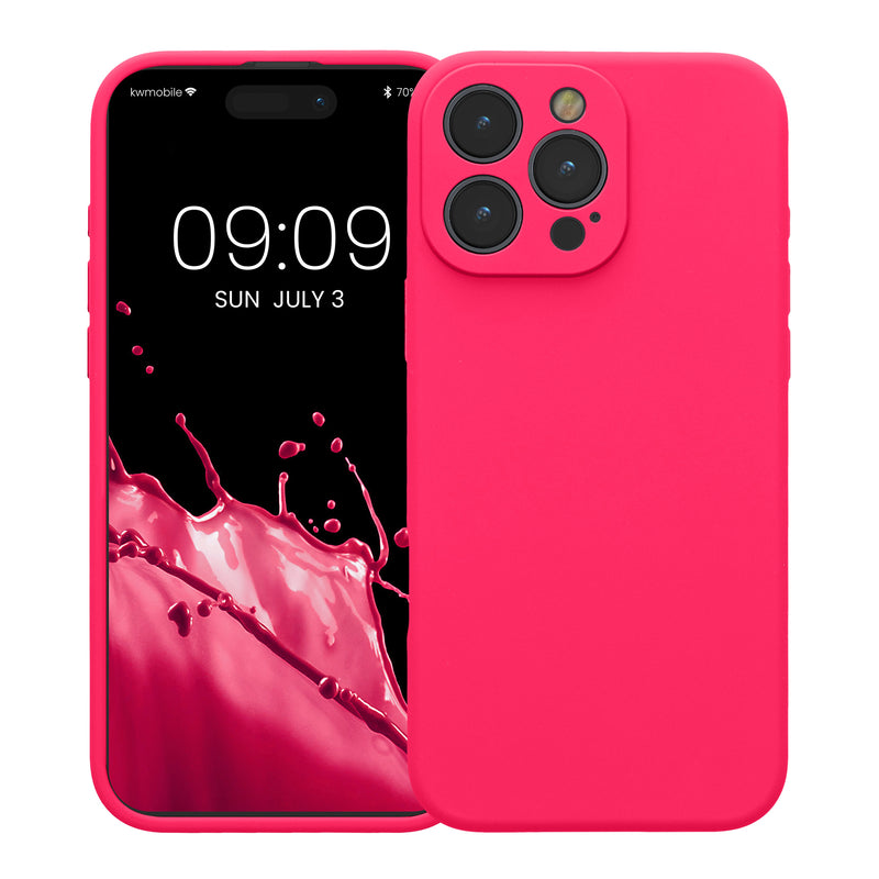 kwmobile Case for Apple iPhone 16 Pro Max - Silicone Phone Cover with Soft Finish - Rubberized Protective Case