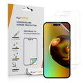 kwmobile 3x Displayschutzfolie kompatibel mit Apple iPhone 16 Folie - klare Schutzfolien Set in transparent Transparent  