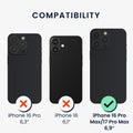 kwmobile Screen Protector compatible with Apple iPhone 16 Pro Max / iPhone 17 Pro Max Film Set