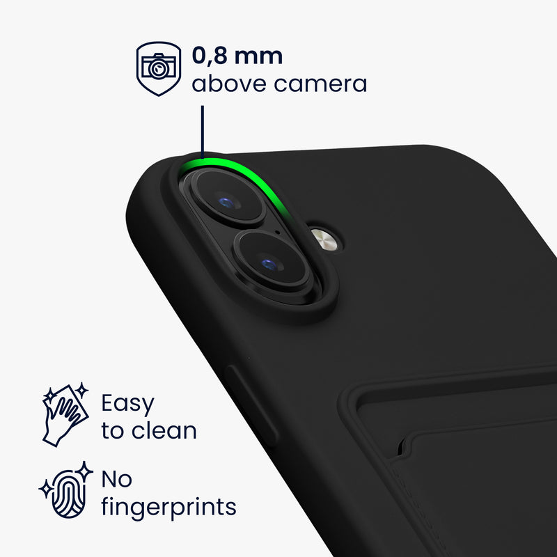 kwmobile Phone Case compatible with Apple iPhone 16 Plus - Cover with Card Slot
