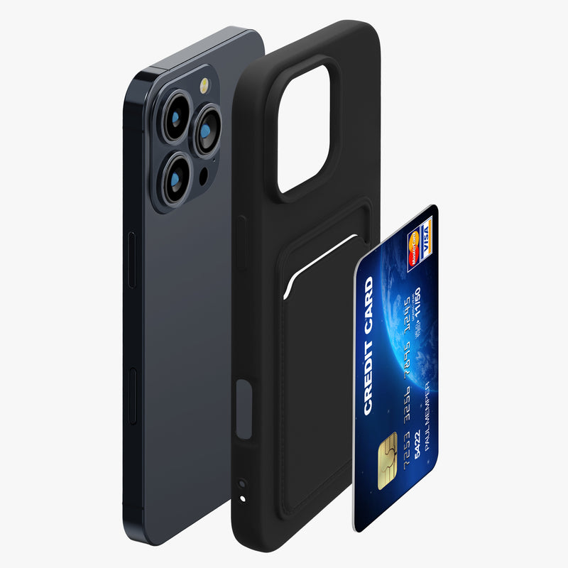 kwmobile Phone Case compatible with Apple iPhone 16 Pro Max - Phone Cover with Card Slot