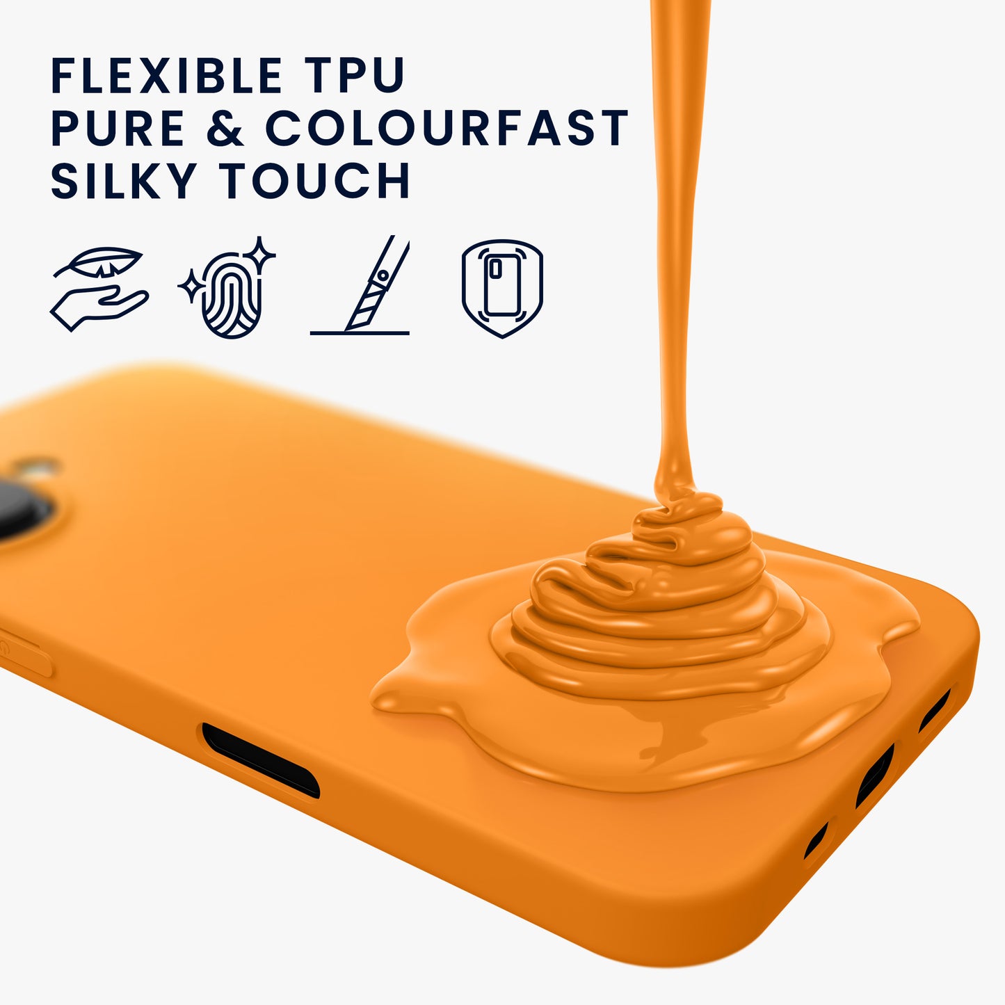 kwmobile Phone Case for Apple iPhone 16 Case - Wireless Charging - Protective Cover