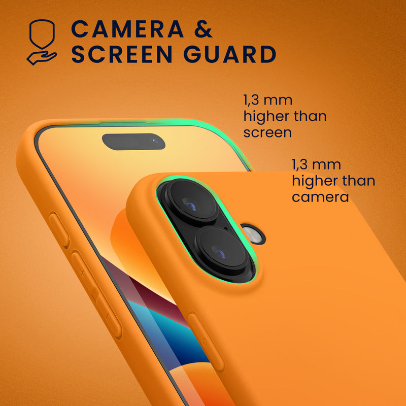kwmobile Phone Case for Apple iPhone 16 Case - Wireless Charging - Protective Cover