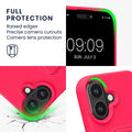 kwmobile Phone Case for Apple iPhone 16 Case with Finger Holder and Stand Protective Cover