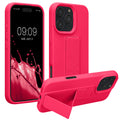 kwmobile Phone Case for Apple iPhone 16 Pro Max Cover with Finger Holder and Stand Protective Case