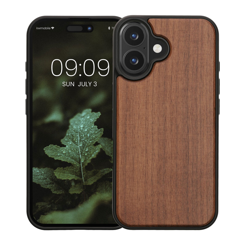 kwmobile Case Compatible with Apple iPhone 16 Case - Shockproof Phone Cover - TPU Phone Case