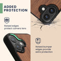 kwmobile Case compatible with Apple iPhone 16 - Case - Phone Cover - TPU Phone Case Compass Vintage