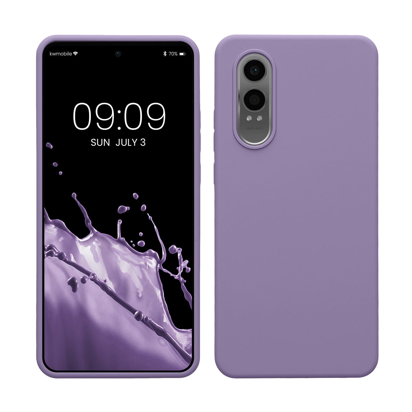 kwmobile Hülle kompatibel mit OnePlus Nord CE 4 Lite 5G Hülle - Silikon Handy Case - Handyhülle weiche Oberfläche - kabelloses Laden - Veilchen Lila Veilchen Lila  