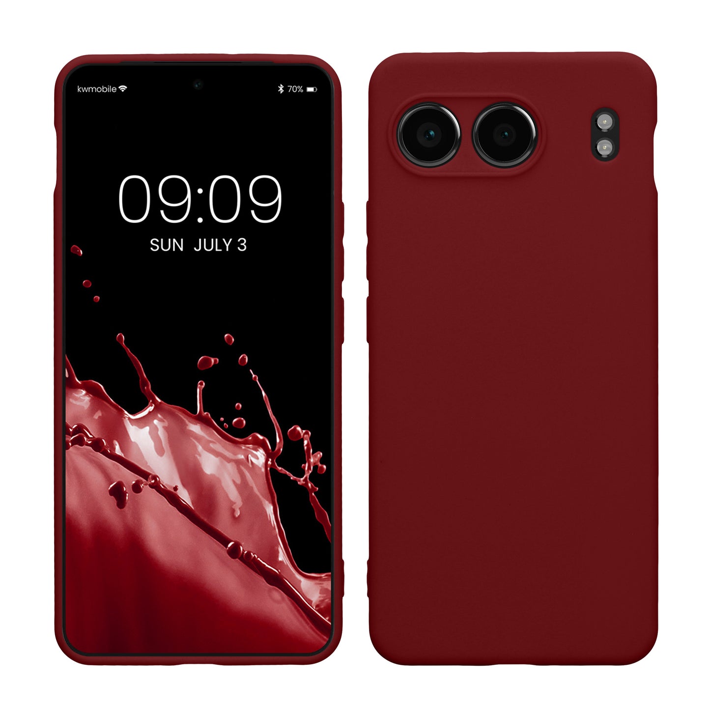 kwmobile Handyhülle kompatibel mit OnePlus Nord 4 5G Hülle - Handy Case aus weichem Silikon in Tawny Red Tawny Red  