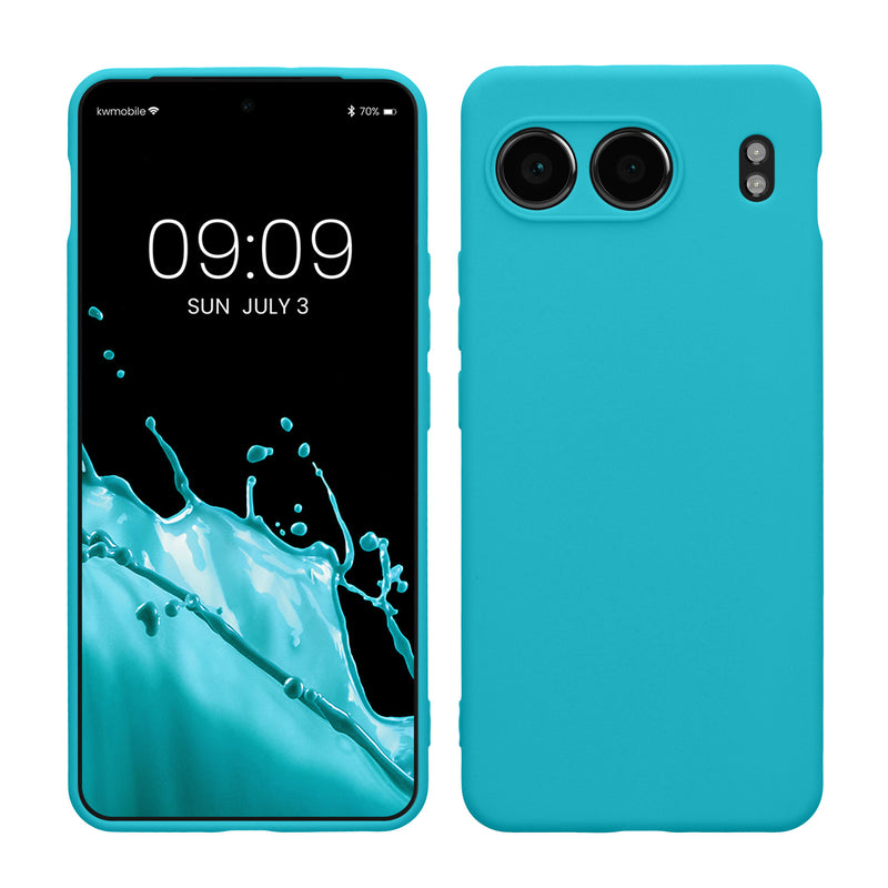 kwmobile Handyhülle kompatibel mit OnePlus Nord 4 5G Hülle - Handy Case aus weichem Silikon in Cool Glacier Cool Glacier  