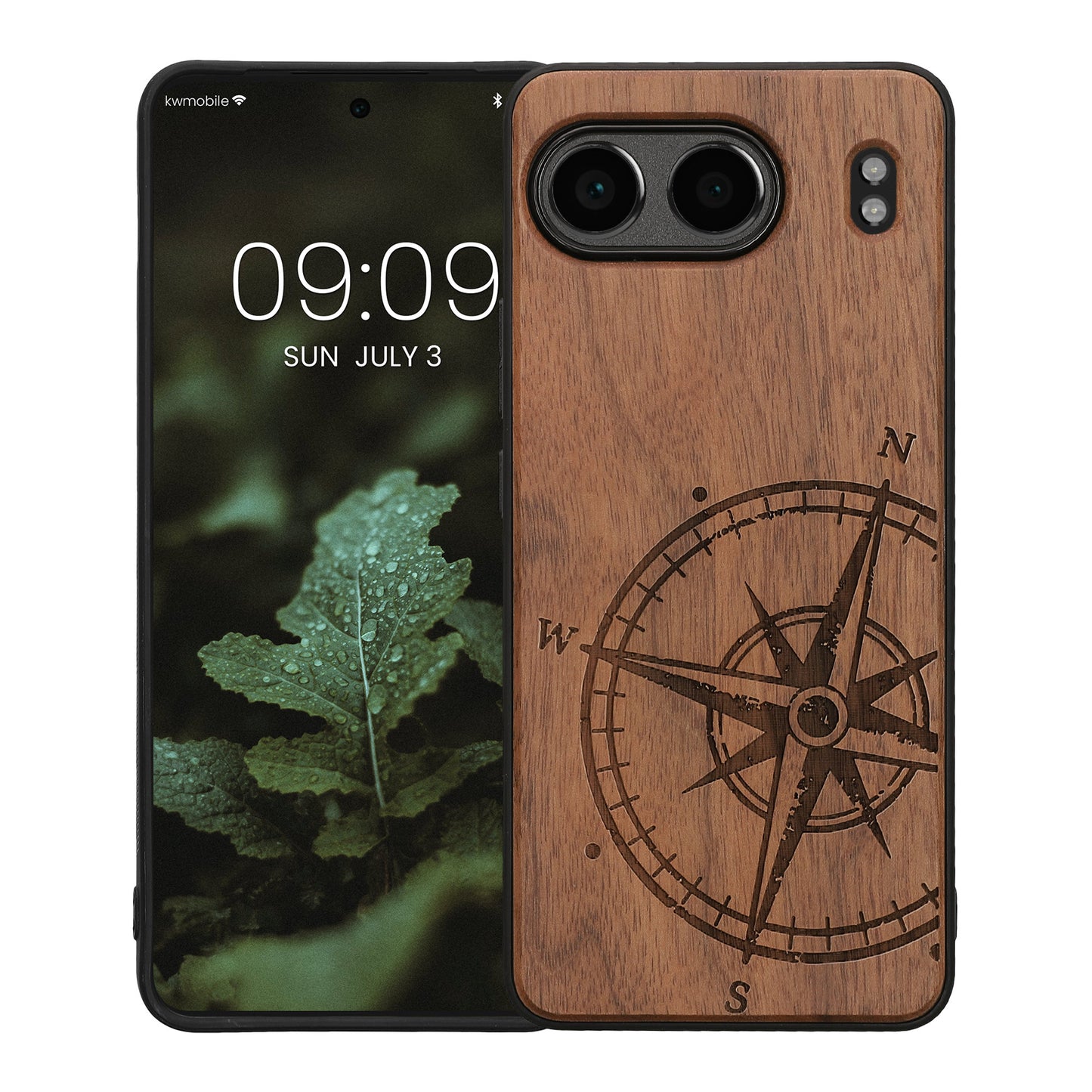 kwmobile Case Compatible with OnePlus Nord 4 5G Phone Cover TPU Phone Case Compass Vintage