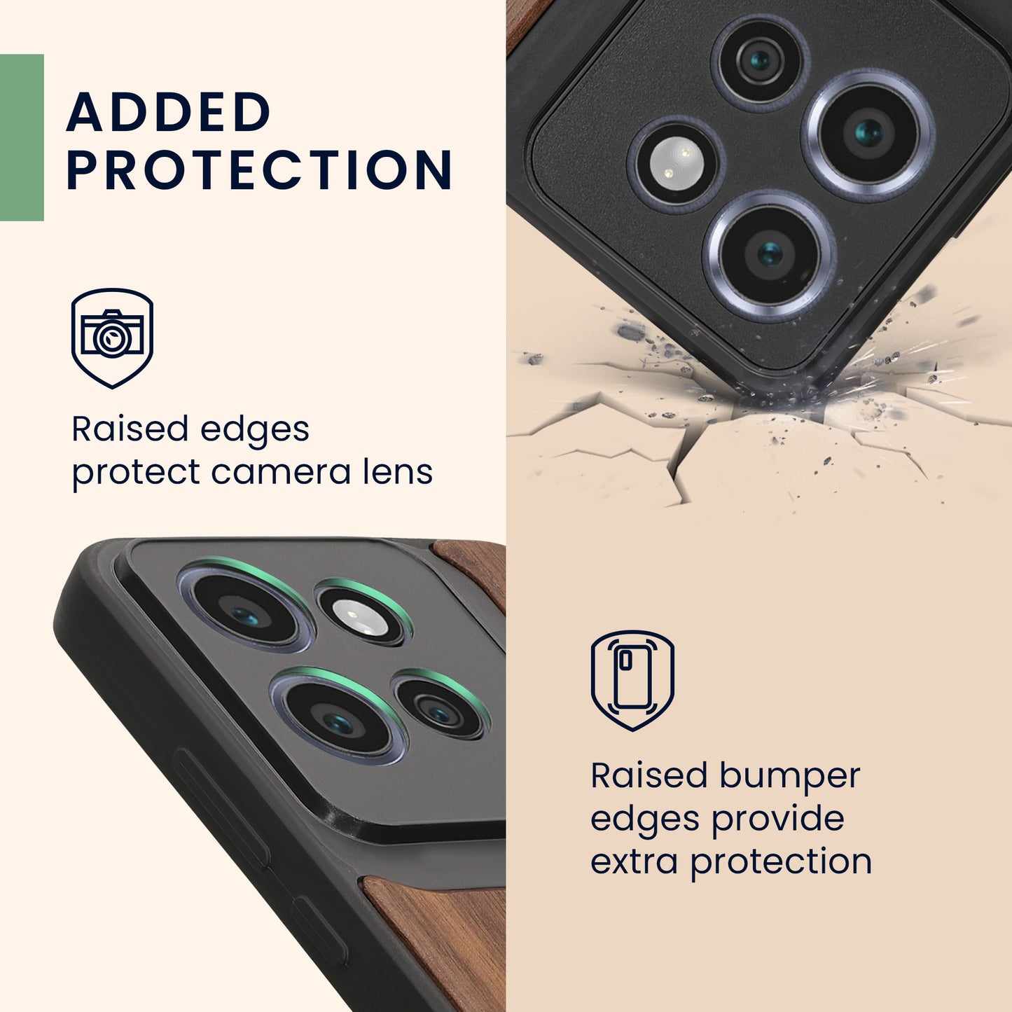 kwmobile Case Compatible with Motorola Edge 60 Neo / Edge 50 Neo / ThinkPhone 25 Case - Phone Cover - TPU Phone Case Compass Vintage