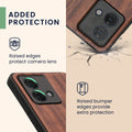 kwmobile Case Compatible with Motorola Moto G84 5G - Case - Phone Cover - TPU Compass Vintage