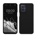 kwmobile Hülle kompatibel mit Motorola Moto G55 5G Hülle - Silikon Handy Case - Handyhülle weiche Oberfläche - kabelloses Laden - Schwarz Schwarz  