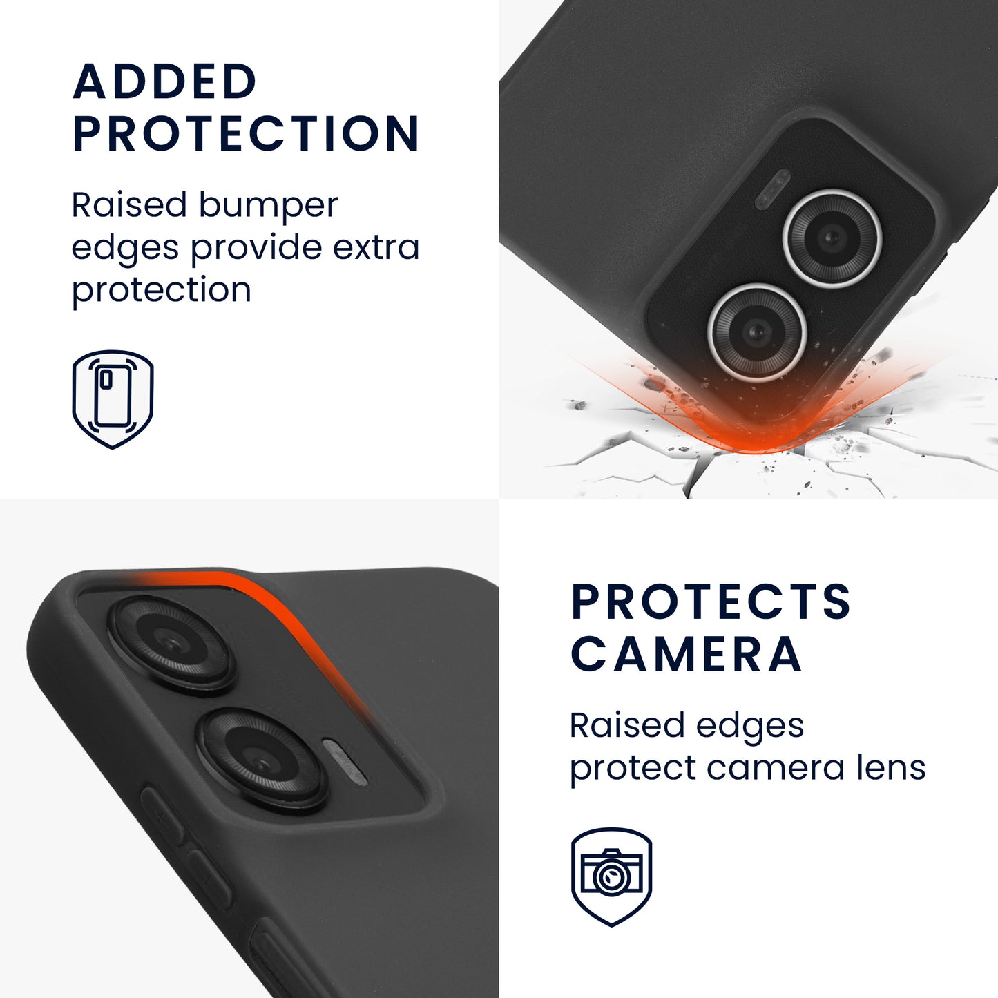 kwmobile Phone Case for Motorola Moto G35 5G - Wireless Charging - Protective Cover