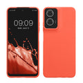 kwmobile Hülle kompatibel mit Motorola Moto G35 5G Hülle - weiches TPU Silikon Case - Cover geeignet für kabelloses Laden - Leuchtende Koralle Leuchtende Koralle  