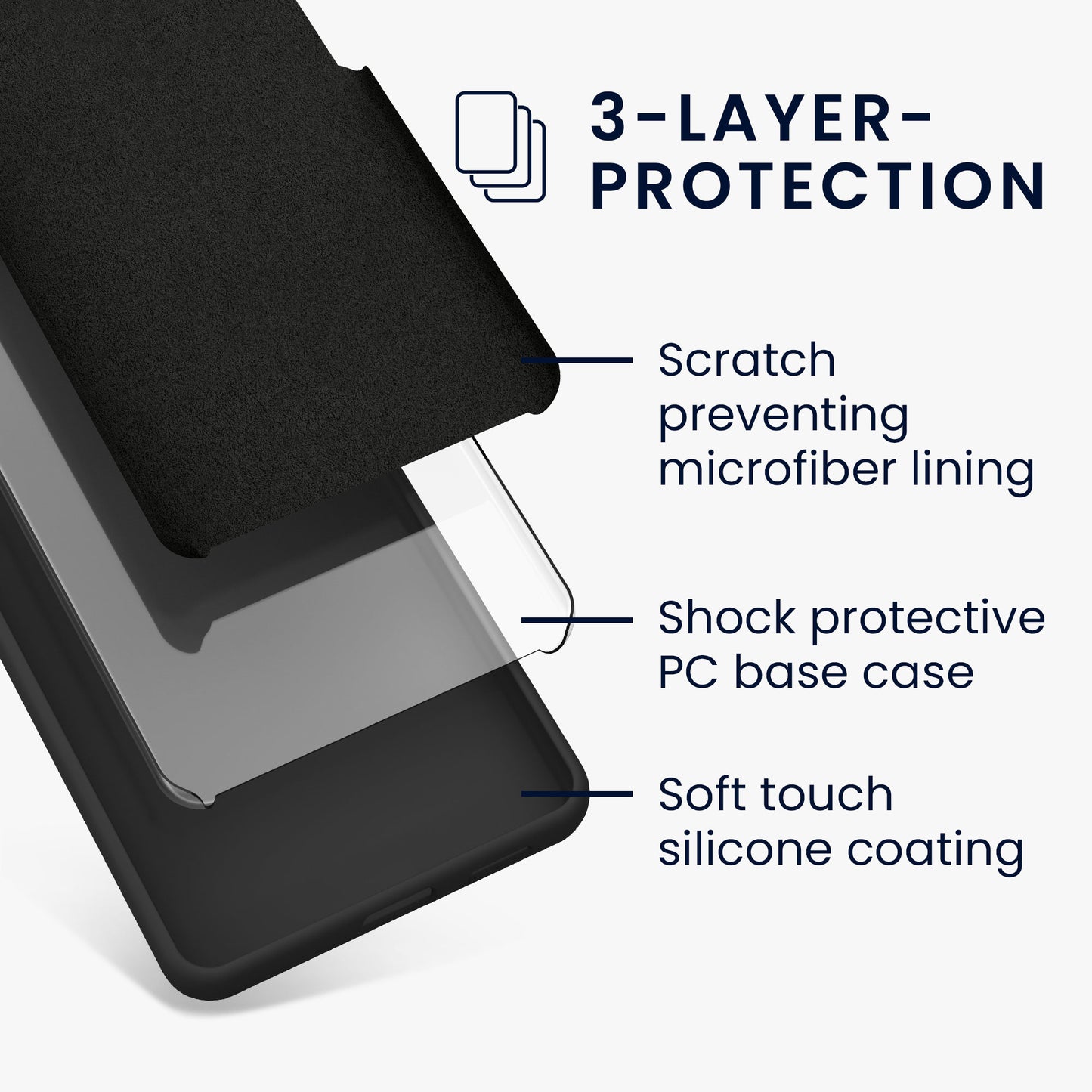 kwmobile Phone Case for OnePlus 13 - Silicone Case - Wireless Charging - Protective Cover