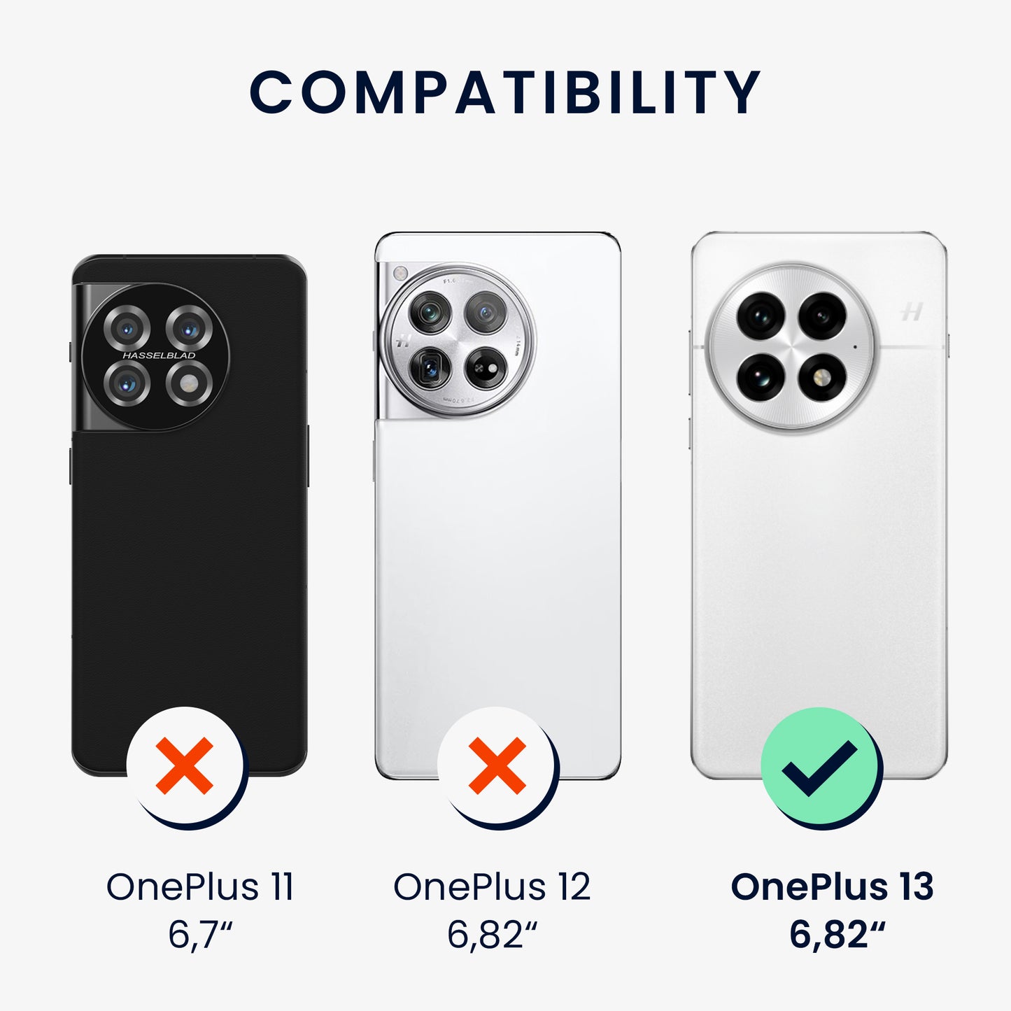 kwmobile Case Compatible with OnePlus 13 - Shockproof Phone Cover - TPU Phone Case