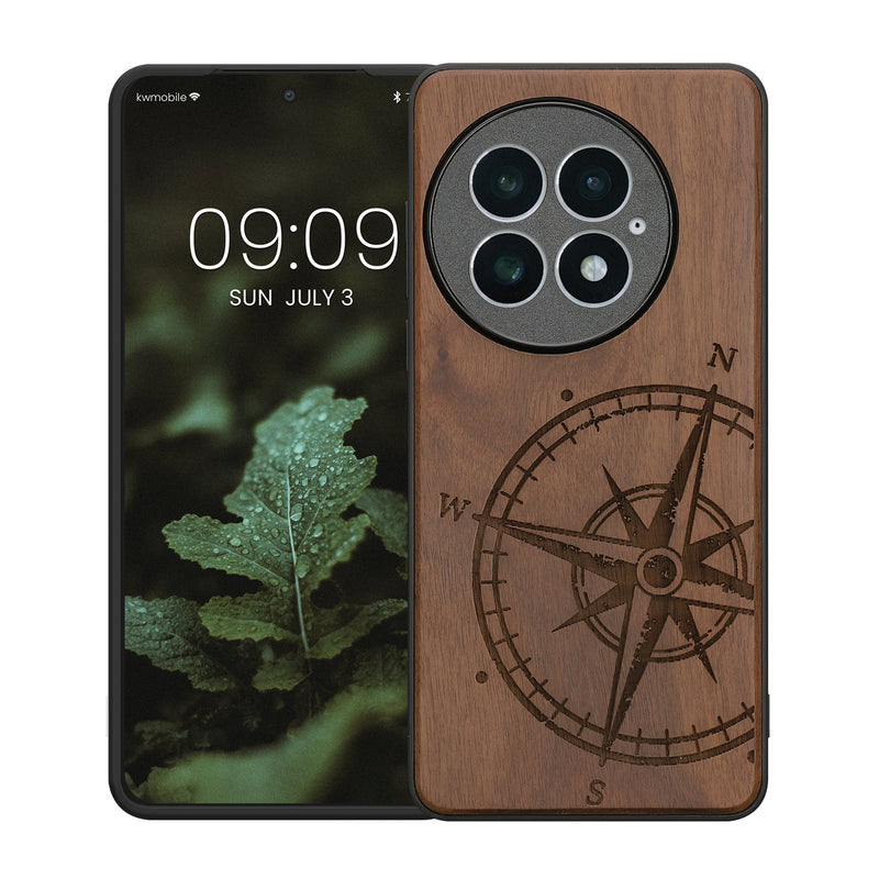 kwmobile Case Compatible with OnePlus 13 Phone Cover TPU Cell Phone Case Compass Vintage