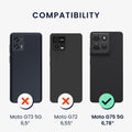 kwmobile Phone Case for Motorola Moto G75 5G Cover - Silicone Case - Wireless Charging - Protective Cover