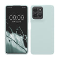kwmobile Hülle kompatibel mit Motorola Moto G75 5G Hülle - Silikon Handy Case - Handyhülle weiche Oberfläche - kabelloses Laden - Cool Mint Cool Mint  
