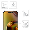 kwmobile Film compatible with Apple iPhone 15 Screen Protector Protective Film Screen Protection Display Film anti-glare