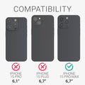 3x Matte Screen Protector compatible with Apple iPhone 15 Pro Max