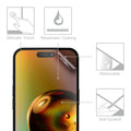 kwmobile Film compatible with Apple iPhone 16 Screen Protector Protective Film Screen Protection Screen Film anti-glare