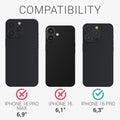 kwmobile Screen Protector compatible with Apple iPhone 16 Pro Anti-Glare Screen Protector Film